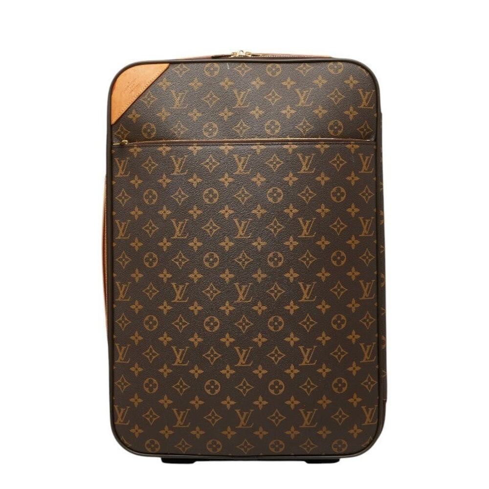 Louis Vuitton Monogram Pegase 50 Carry Case Trolley Suitcase Brown